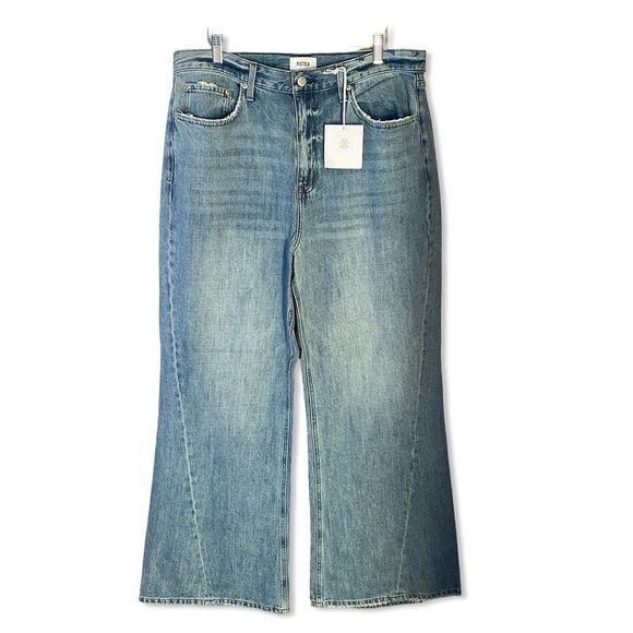 NWT Pistola Ruby High Rise Palazzo Pants jeans Othello blue Revolve 32 - Picture 4 of 11